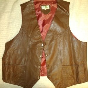 Vintage leather vest